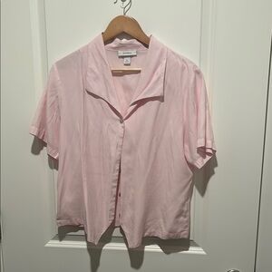 Light Pink Short Sleeve Blouse
